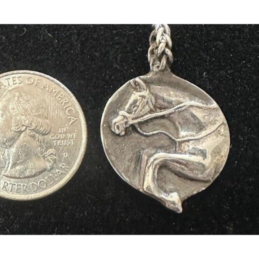 WSHJA Grand Champion 2012" 925 Sterling Silver Award Equestrian Horse Pendant